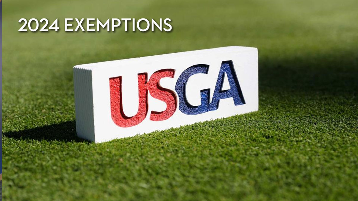 EXCLUSIVE EXEMPTION OPPORTUNITIES FOR 2024 USGA CHAMPIONSHIPS
