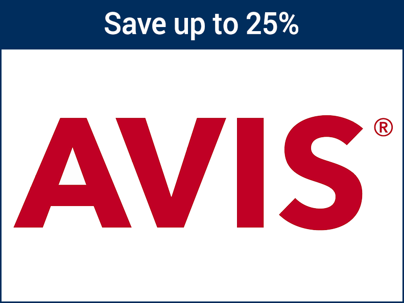 AVIS Car Rentals – Save up to 25%